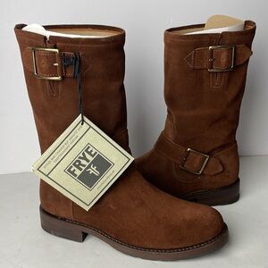 NEW Frye Natalie Engineer Mid Calf Boots 5.5